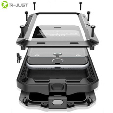 Heavy Duty Protection Tank Armor Metal Aluminum Phone Case for Samsung Galaxy S20 S20 S20 Ultra S20 Plus Note 10 Plus Note 9 Note 8 S10 S10E S9 S8 Plus S7 Edge iPhone 11 11Pro Max SE2 XS X 8 Plus 7 Plus 6s Plus 8 7 6S 5S  Shockproof Dustproof Protective Shell Coque Capa Fundas