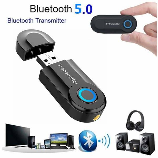 Mini Bluetooth 5.0 Audio Transmitter Adapter 3.5mm Bluetooth Transmitter  For TV PC Car