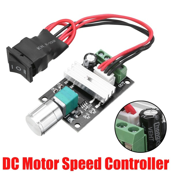 Local Stock  6V 12V 24V 28V 3A 80W DC Motor Speed Control PWM Adjustable Variable Speed Switch Dc Motor Driver 1203 Bk I.861250457