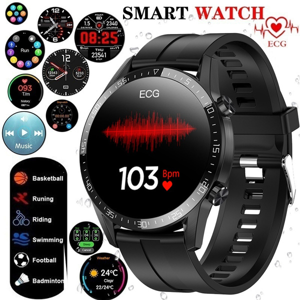 2020 New Smart Watch Men ECG Heart Rate Blood Pressure Oxygen Monitor