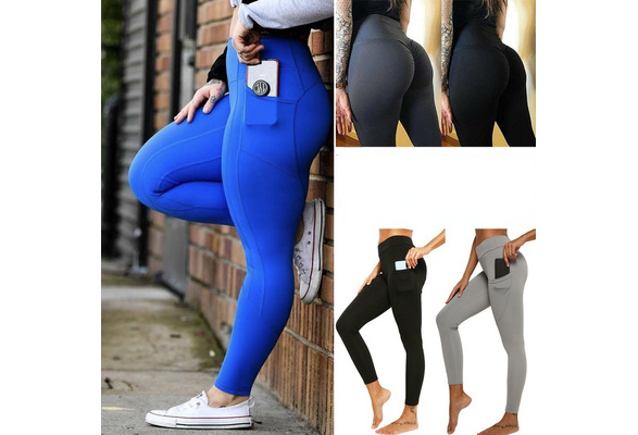 Yoga Pants with Pockets for Women Sports Leggings No See-Through