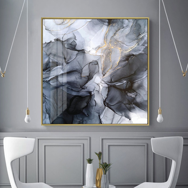 Modern Marble Girl Posters Wall Prints Art Canvas Painting Beautiful Girl Decor 