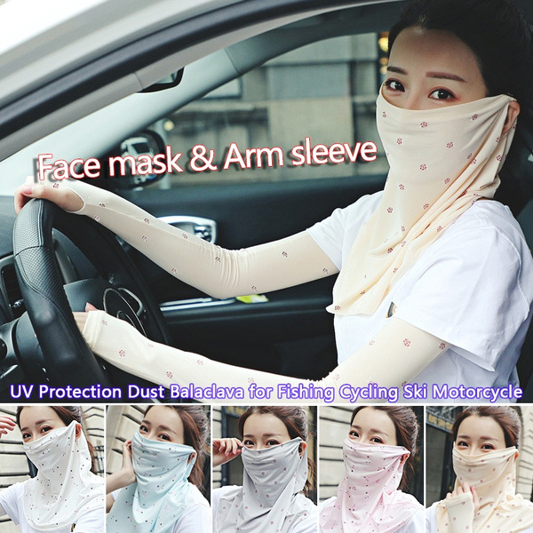 Women's Fashion Outdoor Sport Face Mask Scarf Ice Silk Neck Headband Scarves  and and Arm Sleeves UV Protection Dust Balaclava for Fishing Cycling Ski  Motorcycle