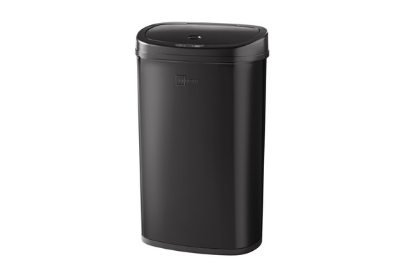 Mainstays 13.2 Gallon Trash Can, Plastic Motion Sensor Kitchen Trash Can,  Black