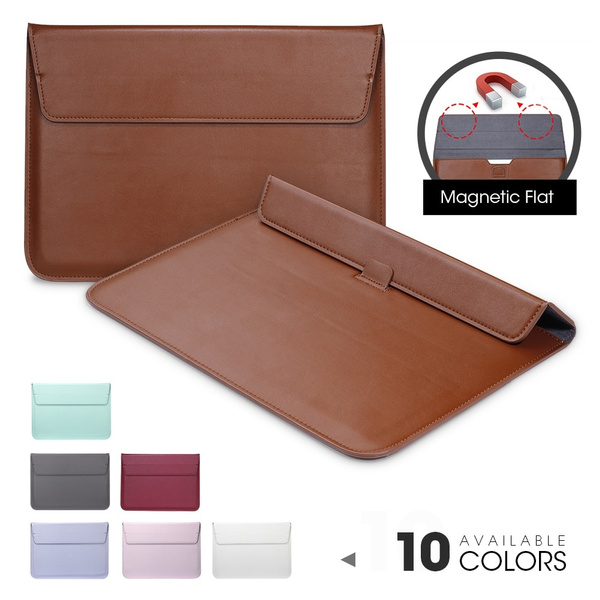 PU Leather Laptop Sleeve Bag Case Cover For MacBook Air 11 12 Pro 13 15 Retina
