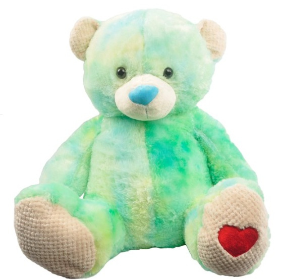 Linzy Toys 21761BLUE Sitting Tie Dye Blue Bear 30