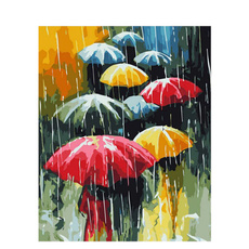 handmade oil painting, Umbrella, Oil Painting On Canvas, diypainting