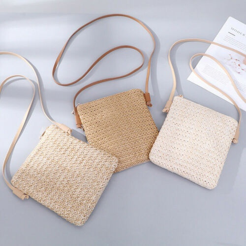 Straw Bag Hand-Woven Women Straw Bag Ladies Small Shoulder Bags