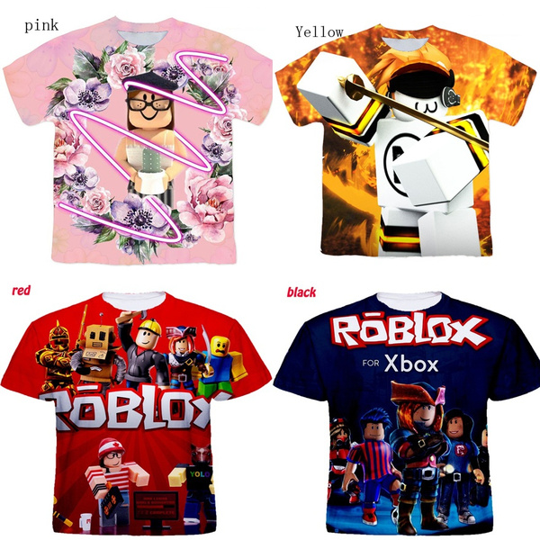 Kids Boys Girls Dgfstm Roblox Summer Crew T Shirts 6 14 Years Old Kids Short Sleeve Shirt Summer Tops Tee Wish - roblox shirt api