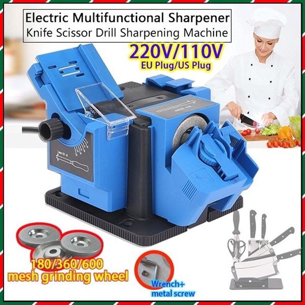 Electric Knife Scissor Sharpener Multi-Functional Drill Sharpening Machine  Tool