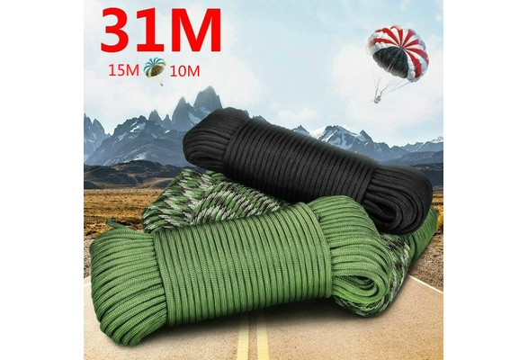 33/50/100FT 550 Paracord Parachute Cord Lanyard Mil Spec Type III 7 Strand Core 