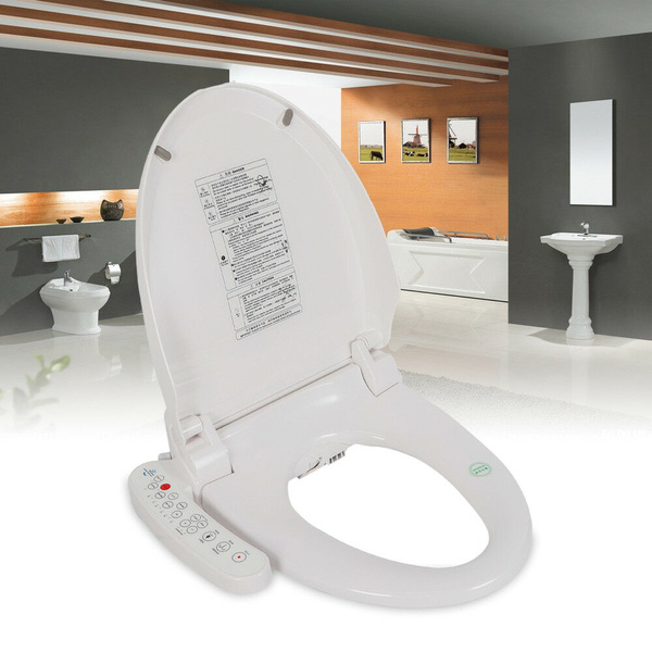 Electric Smart Toilet Bidet Seat Cover Washlet Bathroom Warm Water Flushing Dry Wish - Electric Toilet Bidet Seat Cover