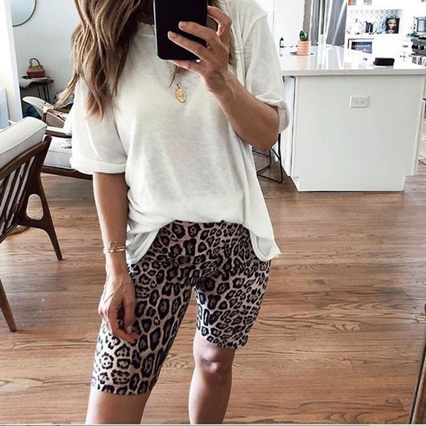 Fashion Summer High Waist Leopard Print 