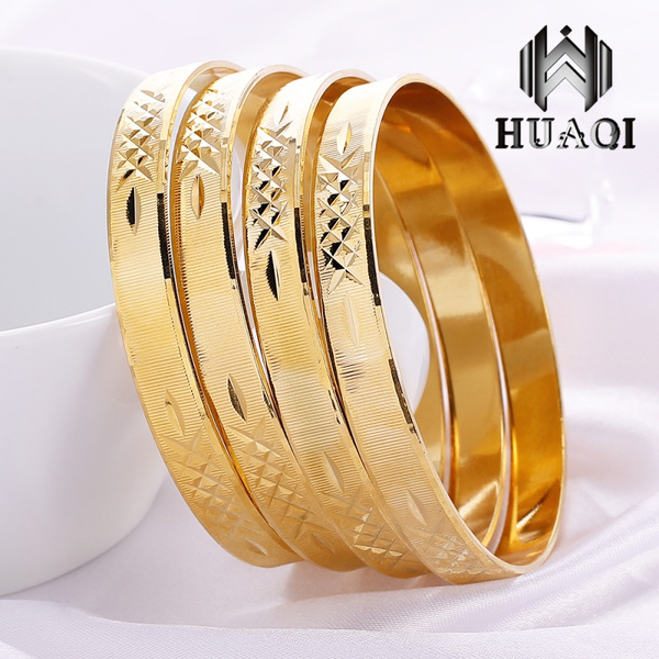 Women's real outlet gold bangles