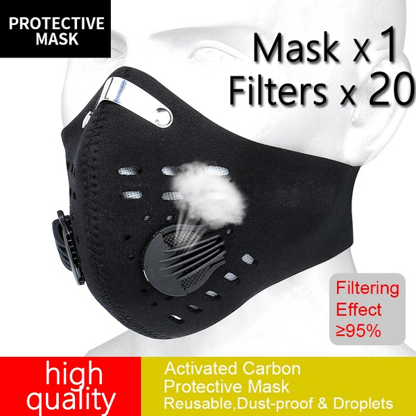 Cycling Face Mask Dust Activated Carbon With Filter Anti-pollution