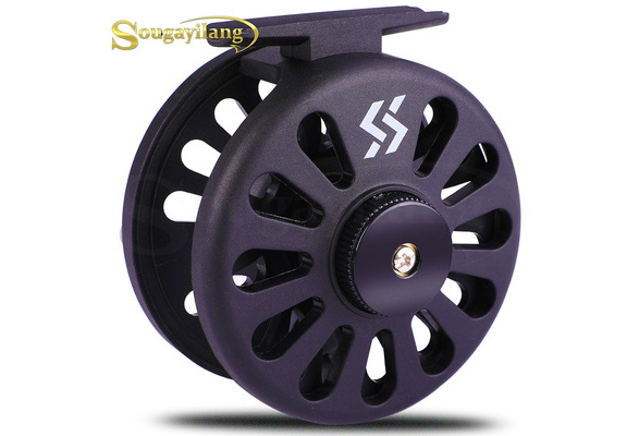 SOUGAYILANG Fly Fishing Reels ABS Hard Plastic Body Ultra Smooth and Ultra  Light Fly Reel for Stream River Fishing