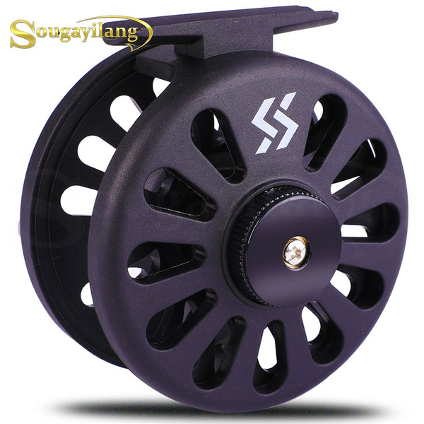 SOUGAYILANG Fly Fishing Reels ABS Hard Plastic Body Ultra Smooth and Ultra  Light Fly Reel for Stream River Fishing