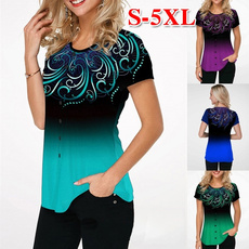 shirtsforwomen, blouse, Plus Size, Floral print