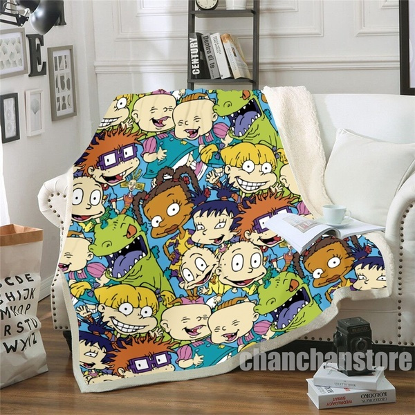 Rugrats in Paris 3D Printed Fleece Blanket for Beds Hiking Picnic Thick