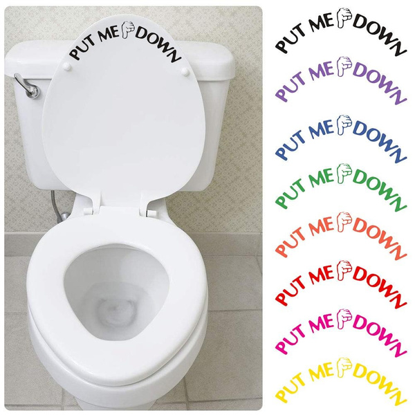12shage Gesture Hand Decal Funny Bathroom Toilet Seat Sticker Sign for If You for Living Room Bedroom