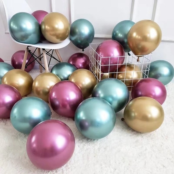 10" Metallic Pearl Chrome Latex Balloons for Wedding Birthday Party 10-30PCS