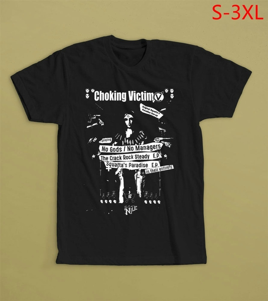 Choking Victim No Gods No Managers Official Tee T-Shirt Mens