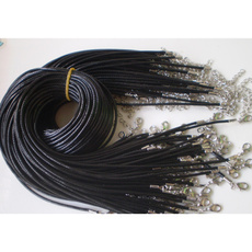Wholesale Bulk Lot 10pcs 10 String black PU Leather String Necklace Cord DIYJewelry Accessory