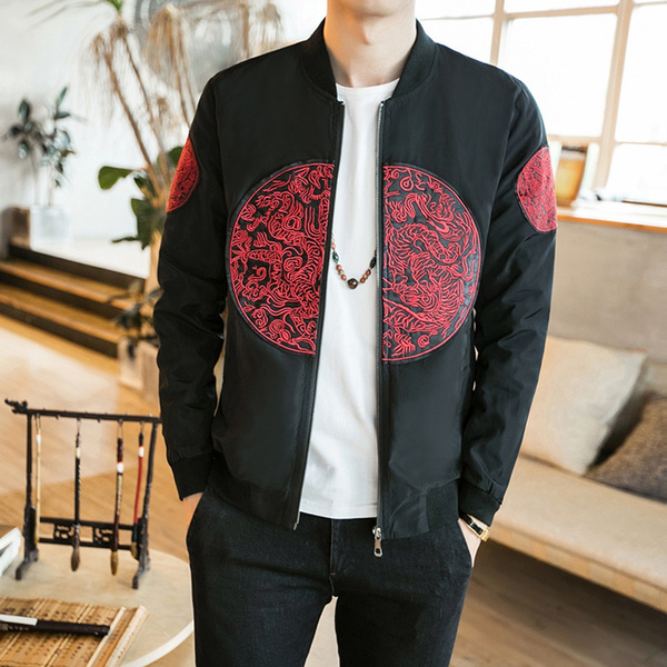 Feather Dream Catcher Vintage Pattern Print Men's Bomber Jacket