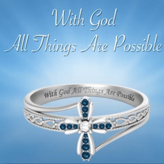 Silver Jewelry, Religion & Spirituality, religiousring, Crystal Jewelry
