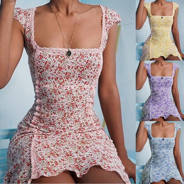 Beach Dress Slim Women 