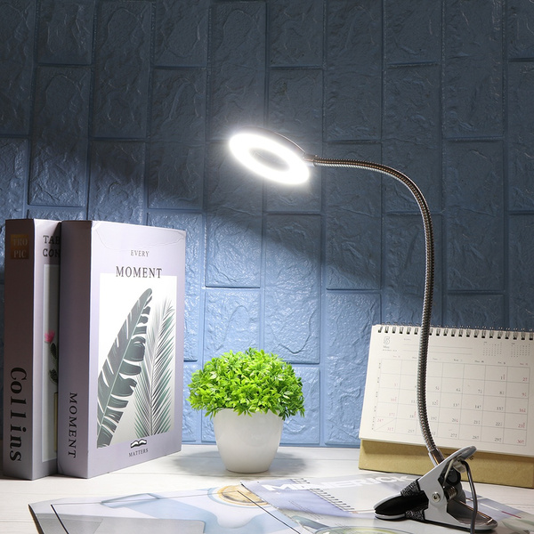 Usb Flexible Led Reading Light Clip On Desk Lamp Clamp Bed Table Bedside Night Makeup Foldable Foldable Desk Lamp Led Reading Light, Clamp On Bed Reading Lamps