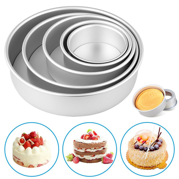 Round Aluminium Cake Mould (Diameter 5.25 x Height 3.75)