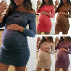 Maternity Dresses, Plus Size, Sleeve, Long Sleeve
