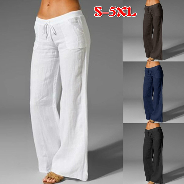 S-5XL) Women Fashion Casual Baggy Long 