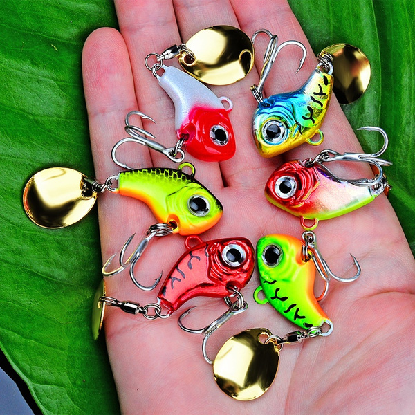 1PC Spoon Metal Fishing Lure Silver/Gold Color Spinner Bass Baits