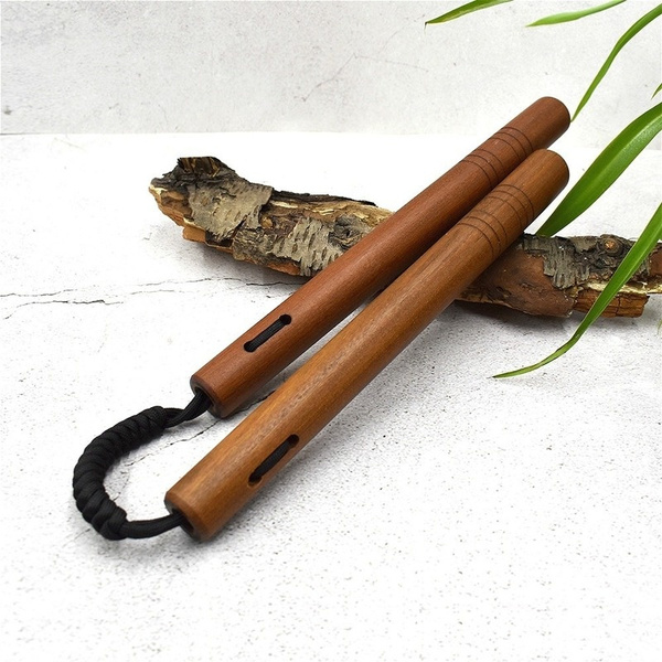 Wooden Umbrella Rope Nunchaku Martial Arts Stage Performance Self