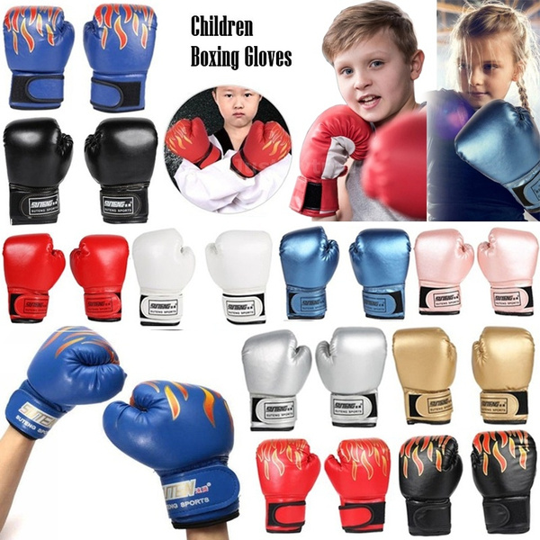 UK Toddler Child Kid Boxing Sparring Training Gloves Kick Boxing Punching Gloves 