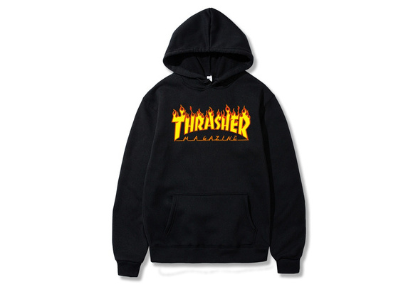 thrasher fake moletom com capuz