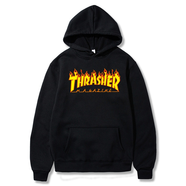 thrasher fake moletom com capuz