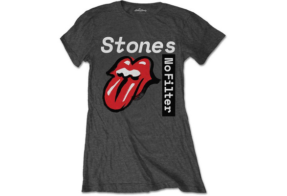 Ladies Rolling Stones No Filter Live Tour 2 Official Tee T-Shirt Womens Girls