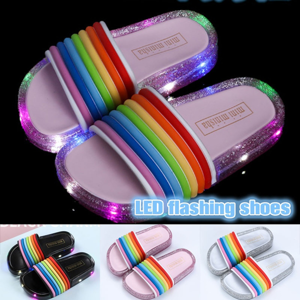 light up rainbow shoes