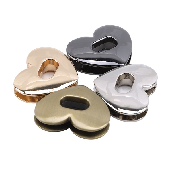 CRAFTMEMORE 7/8 Inch Purse Lock Clasp - 2 Pack Gunmetal Hardware