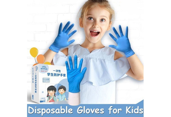 20Pcs Disposable Latex Glove for Kids Boys Girls Small Size
