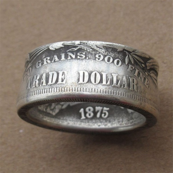 silver coin ring
