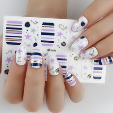 hotstampingsticker, nail stickers, Flowers, Laser