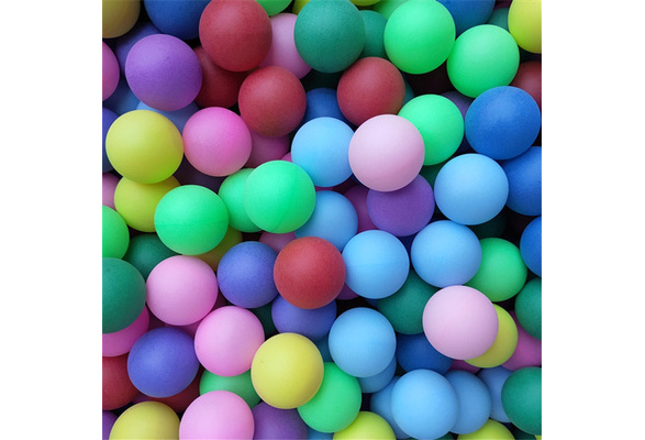 One Pack Colored Ping Pong Balls 40mm 2.4g Entertainment Table Tennis Balls  Mixed Colors for Game and Activity Mix Color