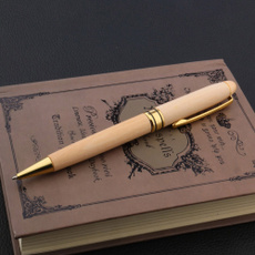 ballpoint pen, golden, École, Mode
