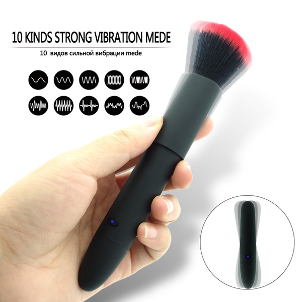 10 Speed Vibrating Electric Makeup Brush Bullet Vibrator for Women A-V Wand  G sp-ot Vibrators Blusher Brush Adult Er-otic sex toys | Wish
