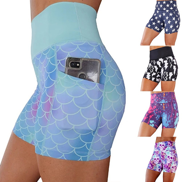 running short tights with pockets