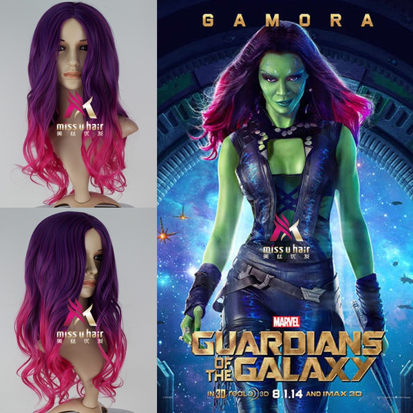 gamora guardians of the galaxy hair